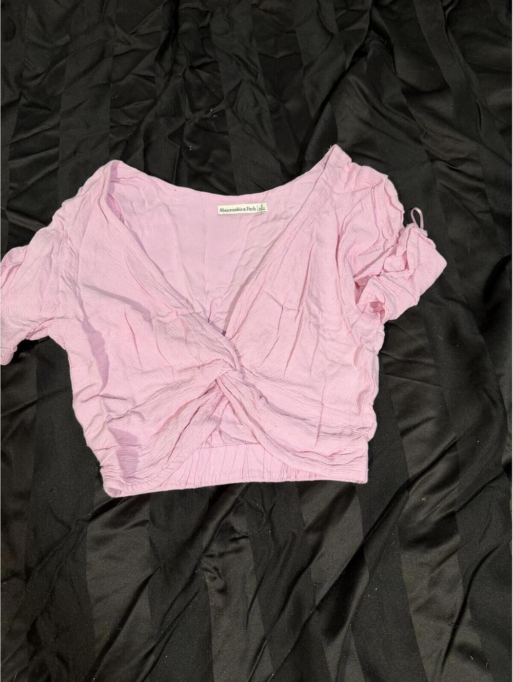 Abercrombie & Fitch Pink Crop Top, Size Small